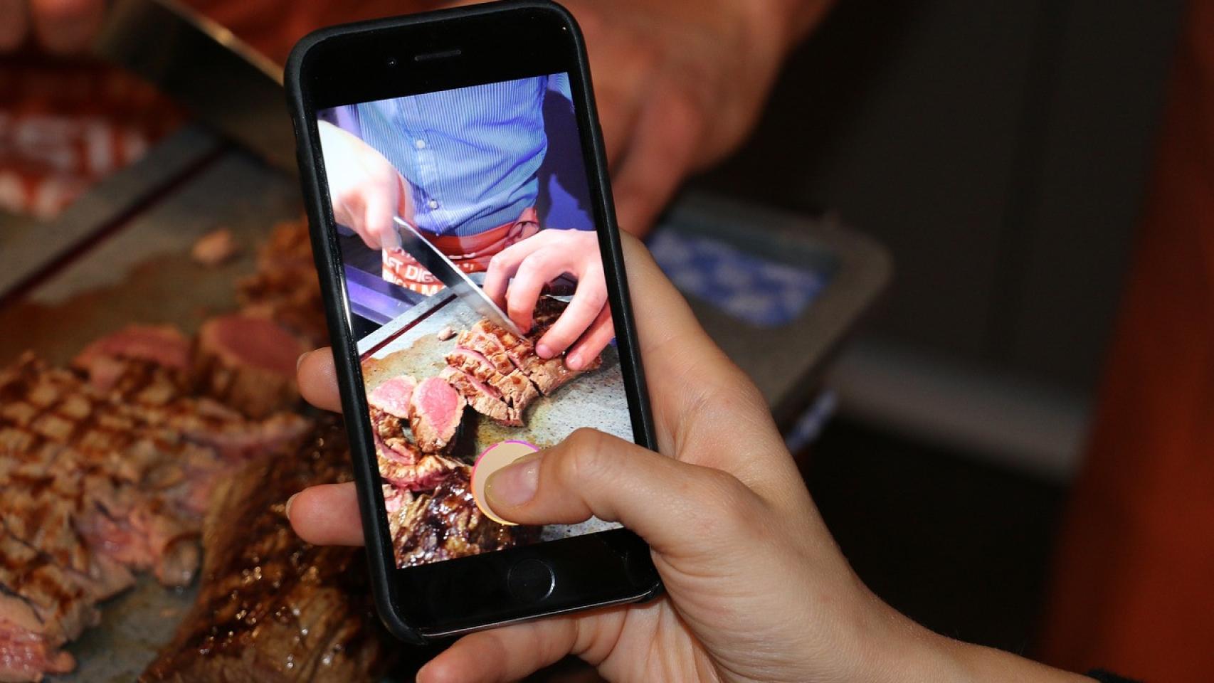 Fotografiando comida.