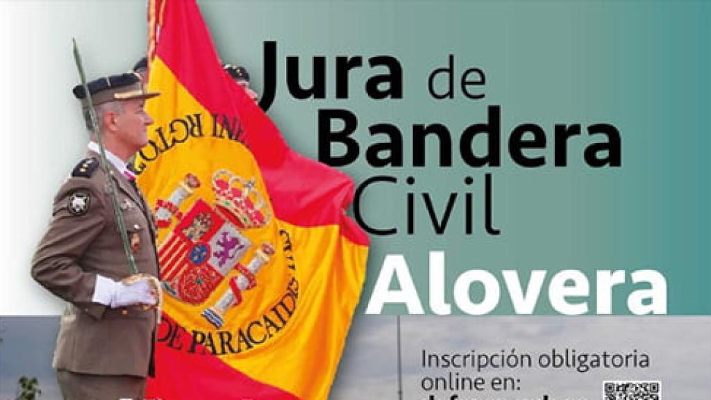 Cartel de la Jura de Bandera en Alovera (Guadalajara)