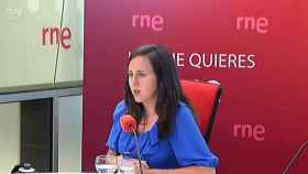 La secretaria general de Podemos y ministra de Derechos Sociales en funciones, Ione Belarra, este martes en RNE.