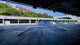 Autobuses aparcados en la Estación de Autobuses Méndez-Álvaro, a 1 de septiembre de 2023, en Madrid (España).