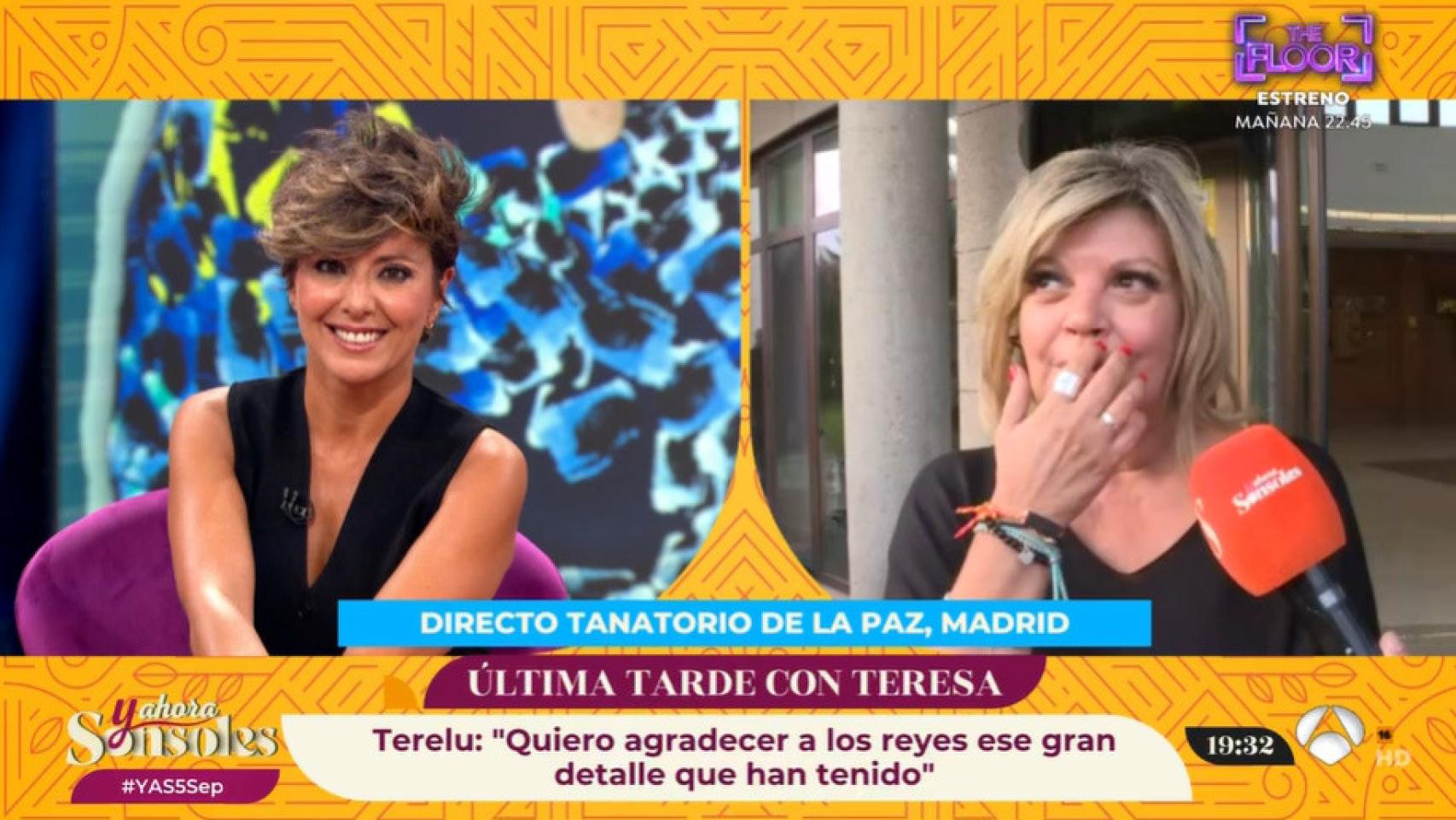 Terelu Campos entra en directo en 'Y ahora, Sonsoles9 (Antena 3).