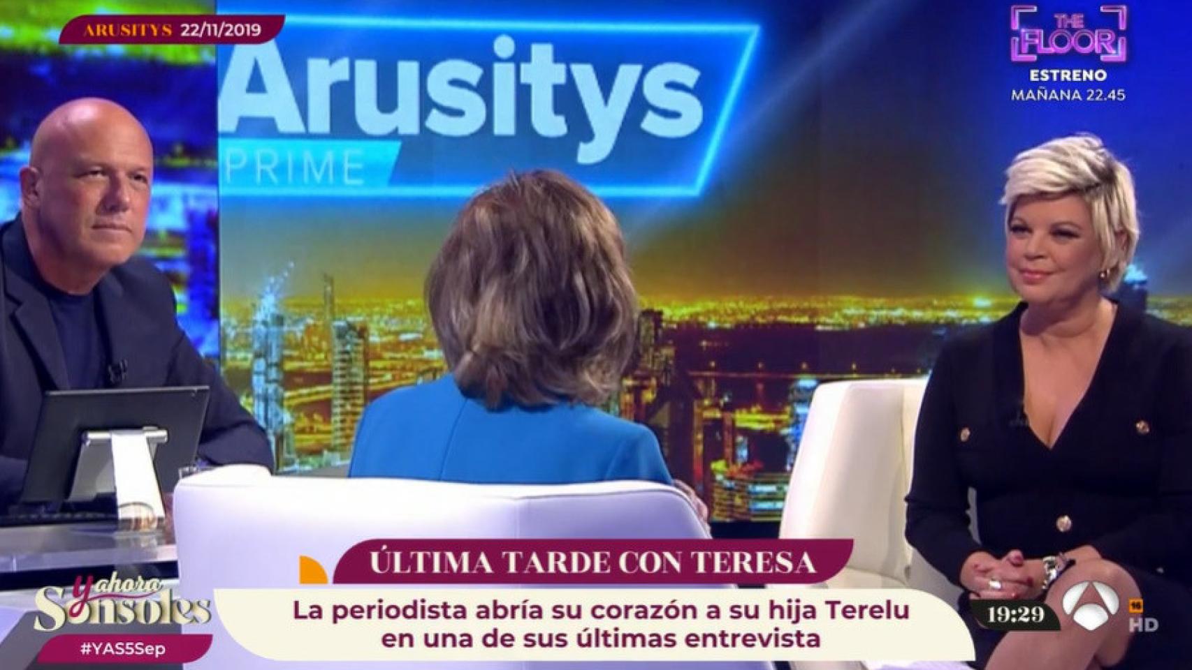 María Teresa Campos y Terelu fueron las madrinas de 'Arusitys Prime' a finales de 2019.