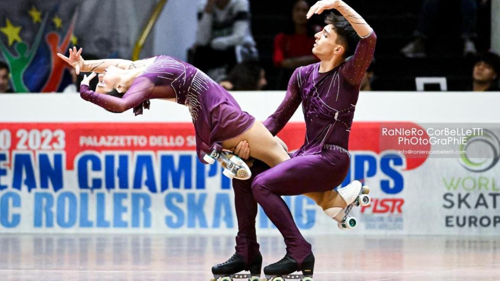 Los vallisoletanos Lidia Mateo y Manuel Delgado, subcampeones de Europa senior en patinaje