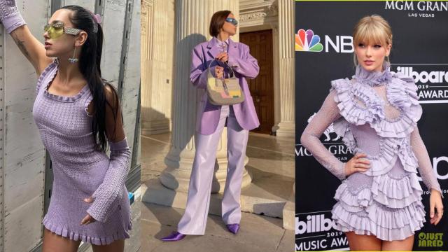 Recopilación de imágenes de celebridades combinando el color de moda de 2023.