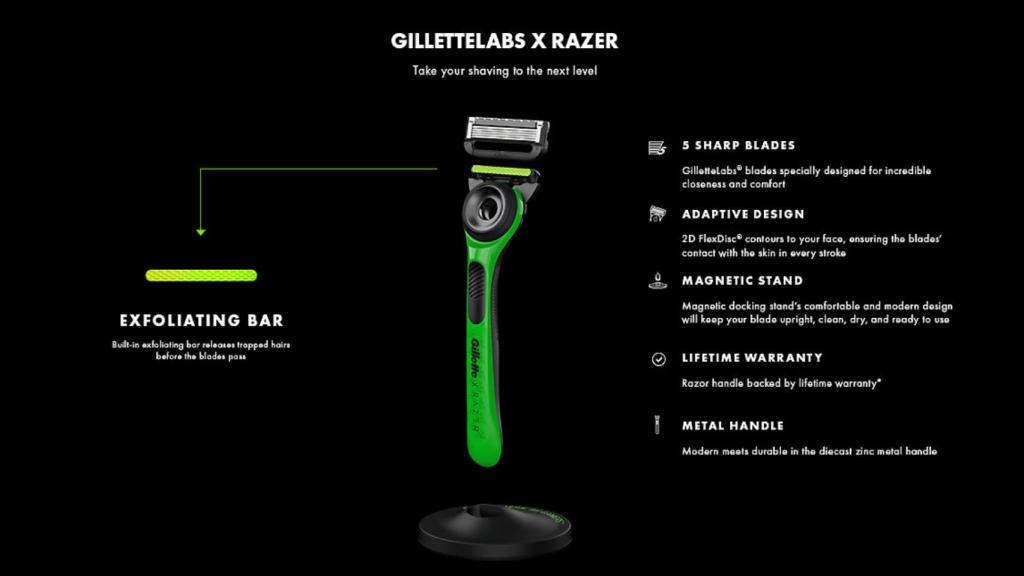 La maquinilla de afeitar de Razer.