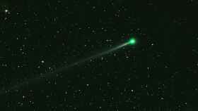 Imagen de archivo de un cometa verde.