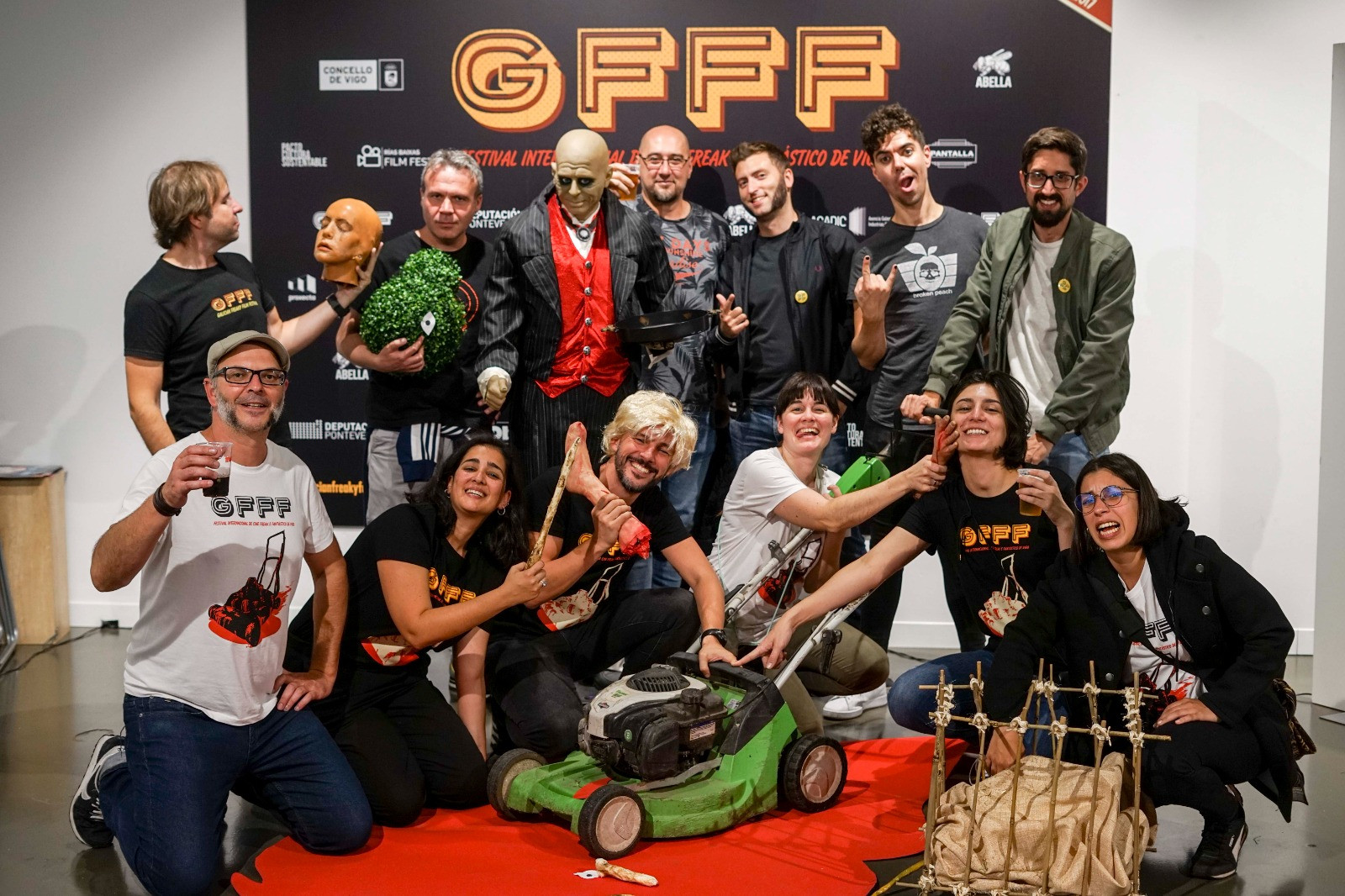 El equipo que da vida al Galician Freaky Film Festival.