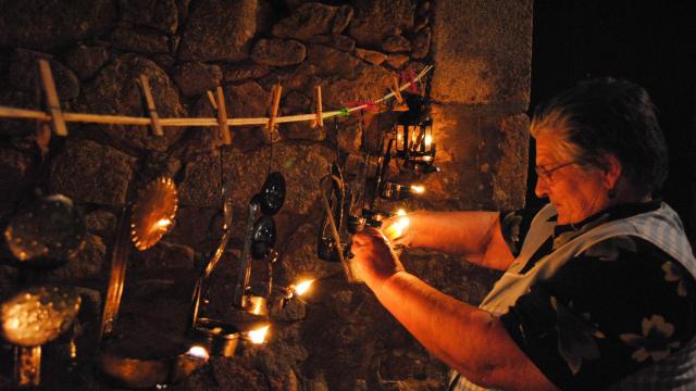 Procesión o Noche de los Candiles en Miranda del Castañar