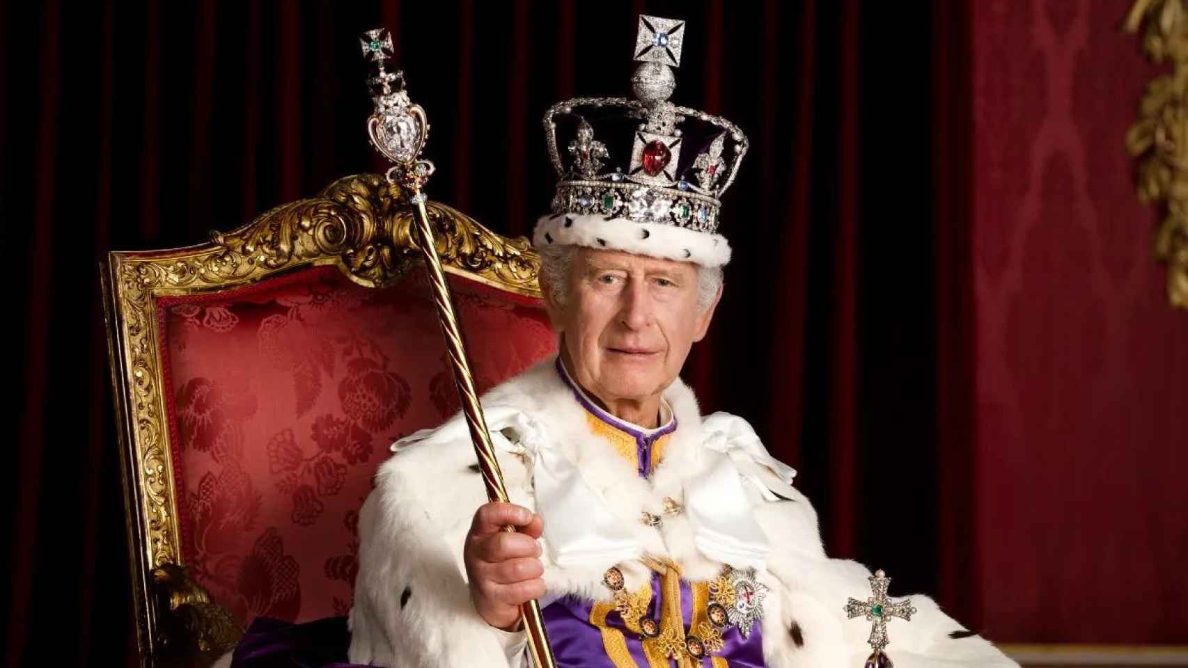El rey Carlos III el día de su coronación, en mayo de 2023.