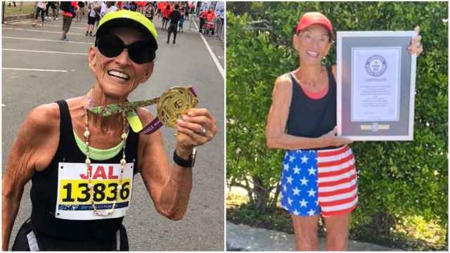 La Mathea Allansmith, la mujer más longeva en acabar una maratón.