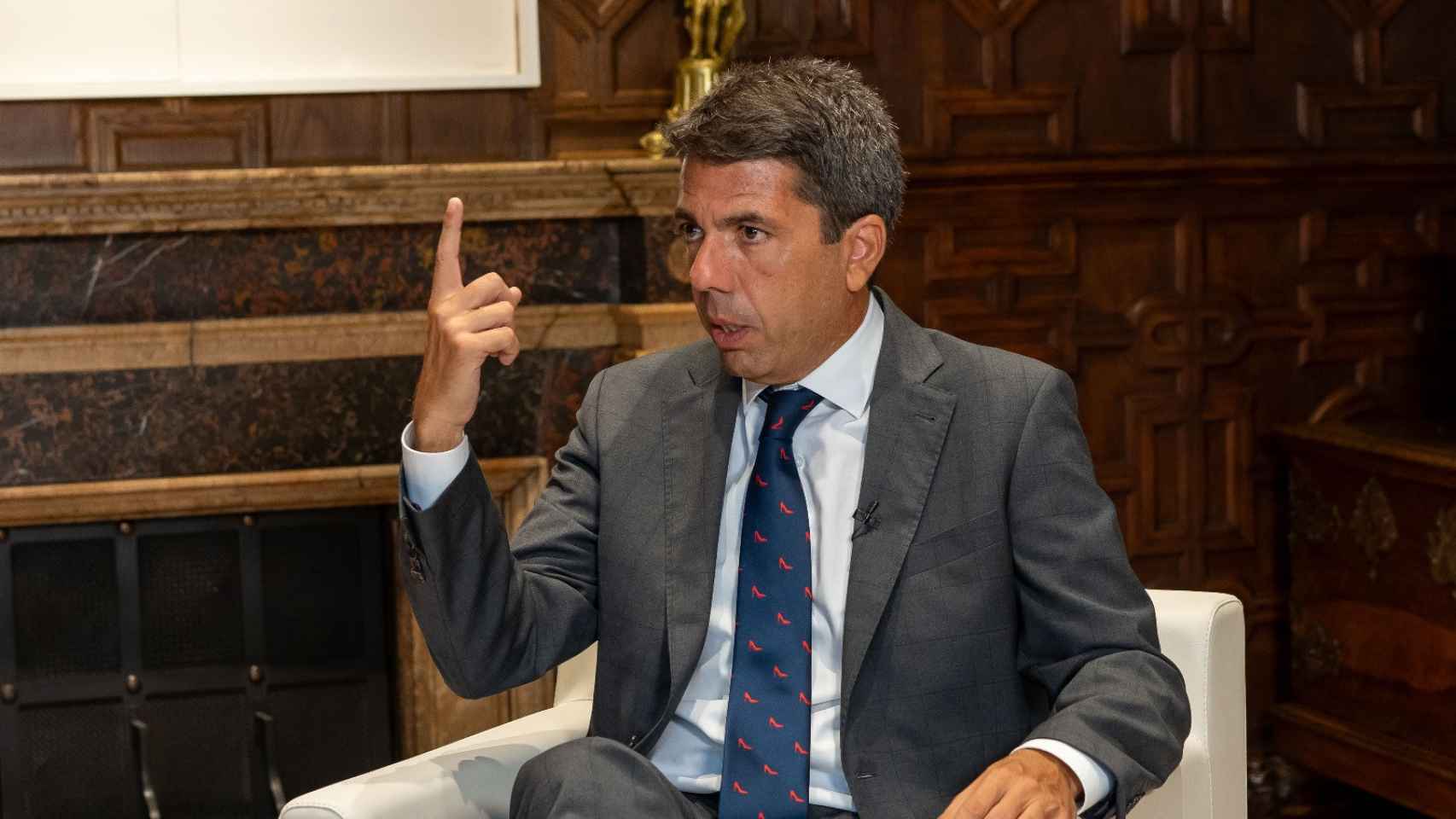 El presidente de la Generalitat valenciana, Carlos Mazón.