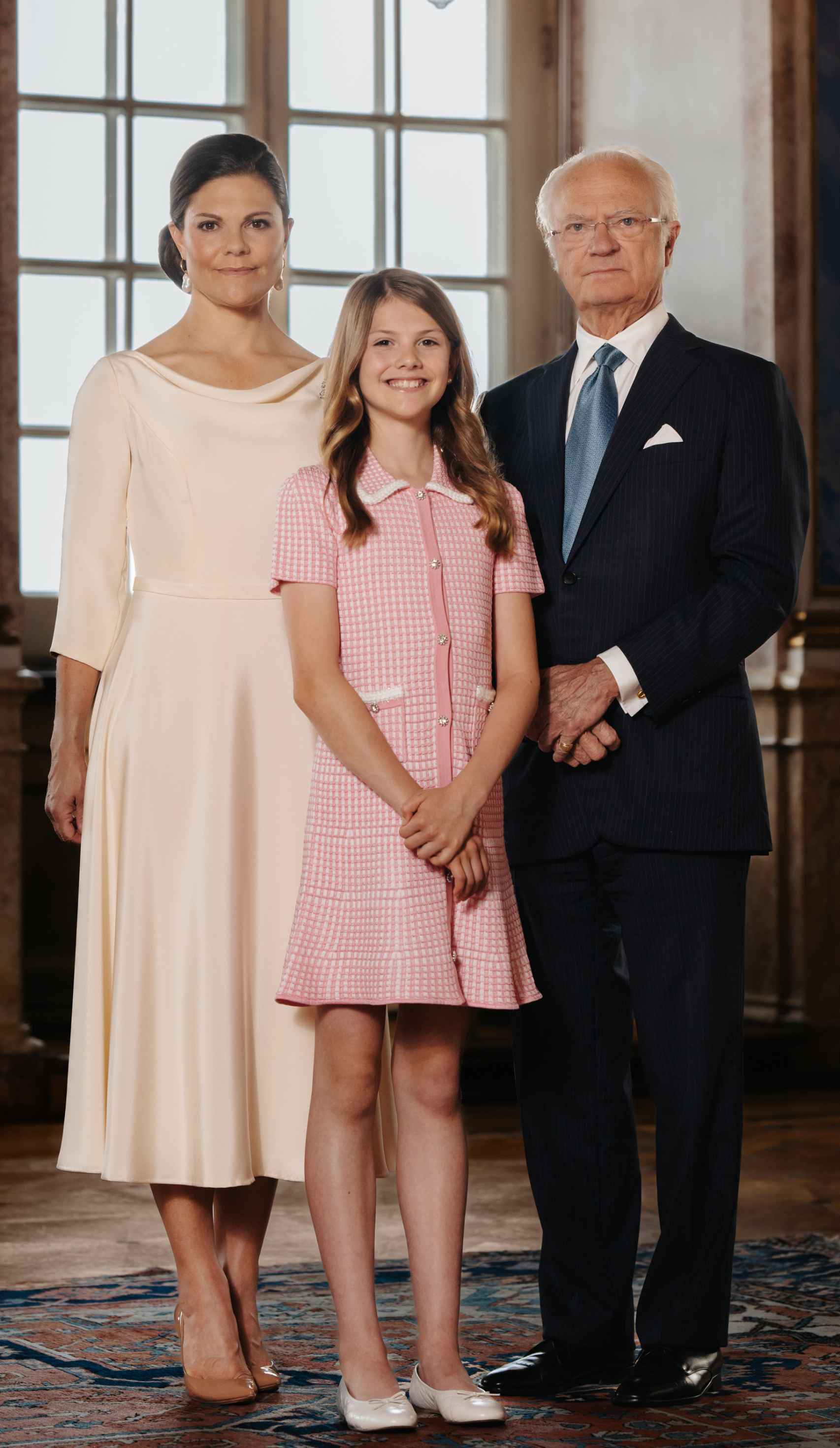 Tres generaciones de la Casa Real sueca.