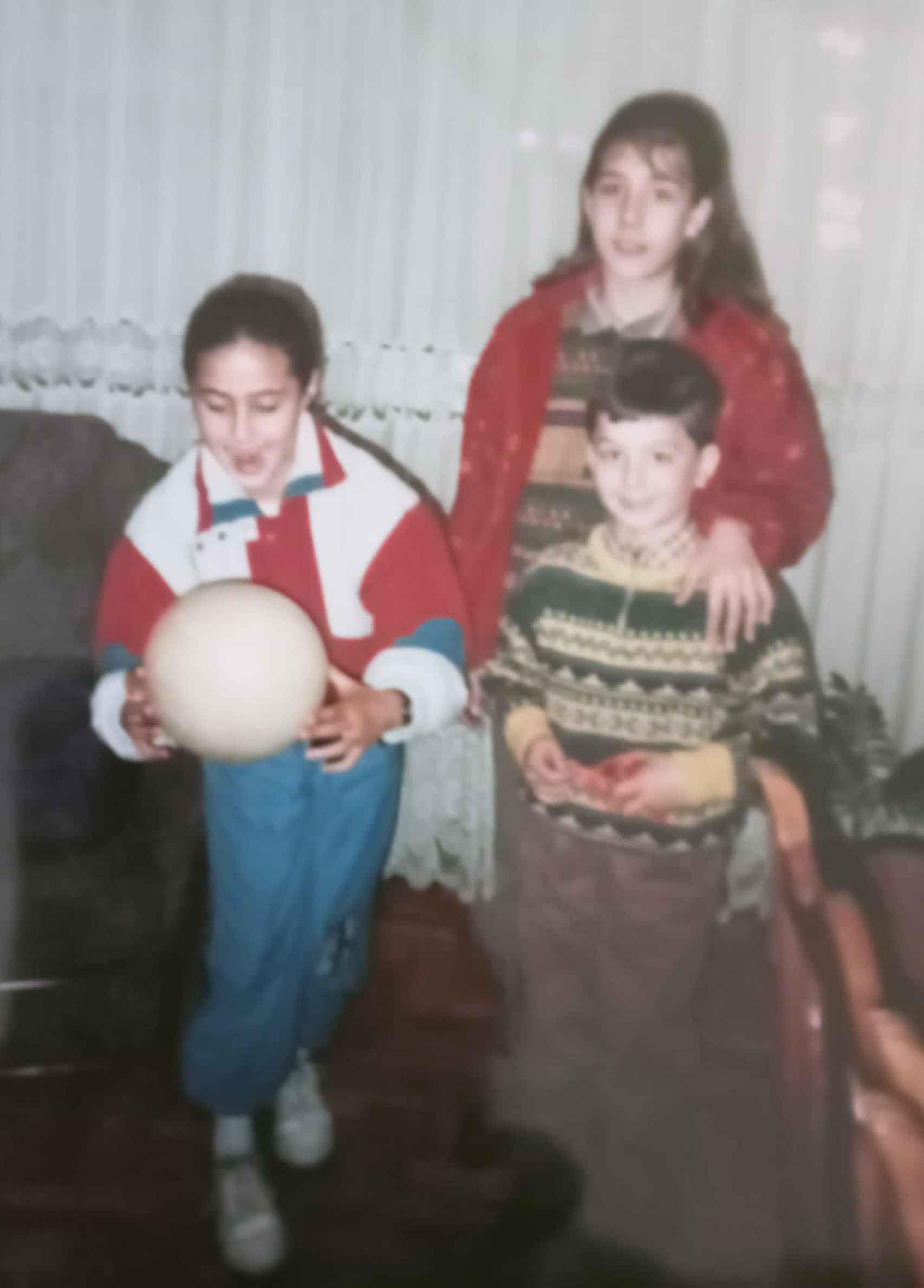 Los Tomé Vázquez de pequeños en una foto del álbum familiar.