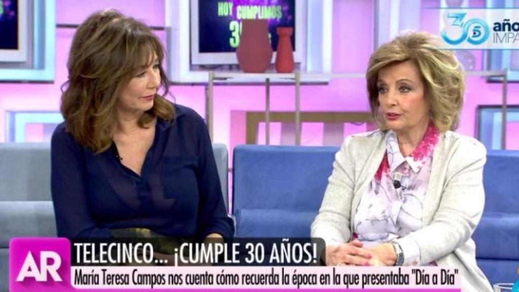 Ana Rosa Quintana y María Teresa Campos en Telecinco