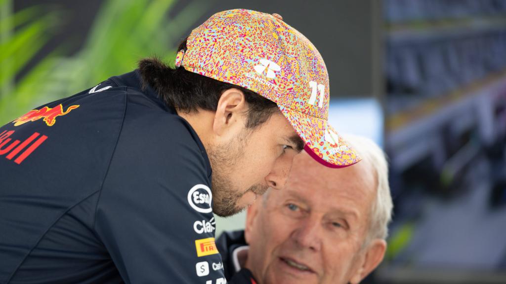 'Checo' Pérez y Helmut Marko