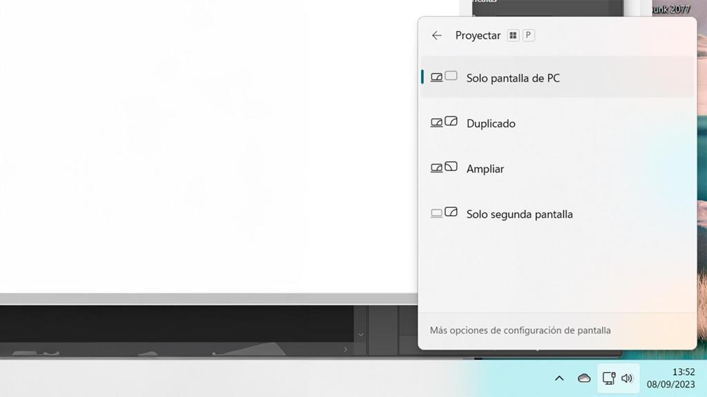 Proyectar en Windows 11