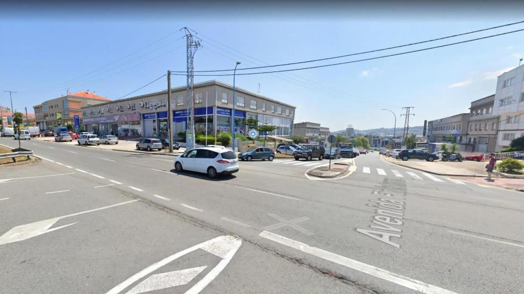 El cruce de la avenida Finisterre con la calle Gútemberg