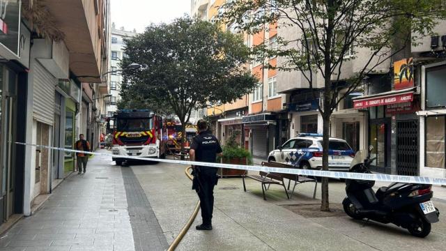 Incendio este domingo en la calle Barcelona.