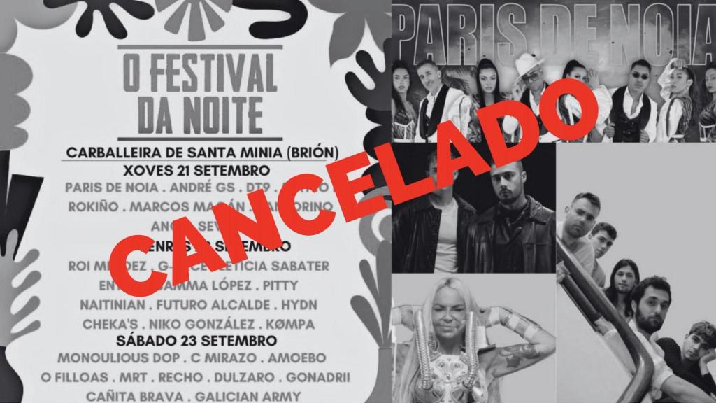 No todos los festivales salen bien: se cancela O Festival da Noite en Brión (A Coruña)