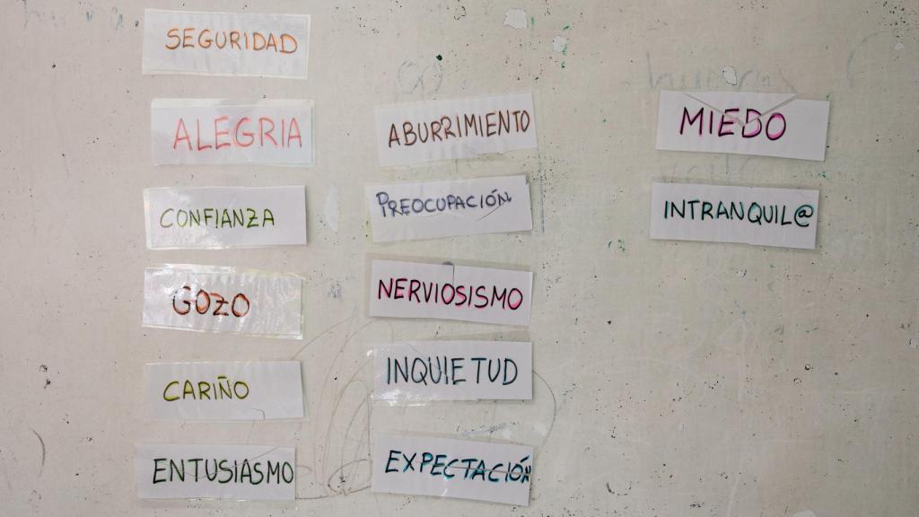 Un detalle en una de las aulas del Núñez de Arenas.