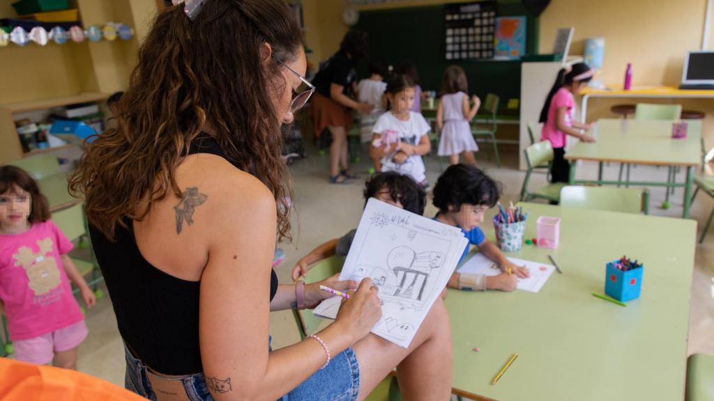 Una de las profesoras del Manuel Núñez de Arenas.