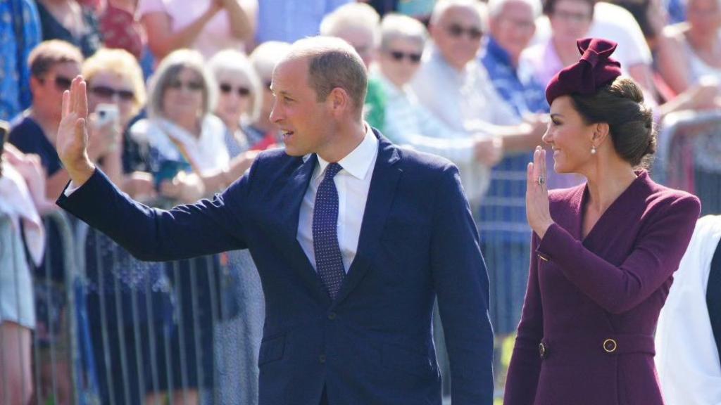 Kate Middleton, con su marido, el Príncipe Guillermo.