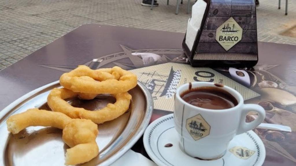 Churros en El Pasaje.