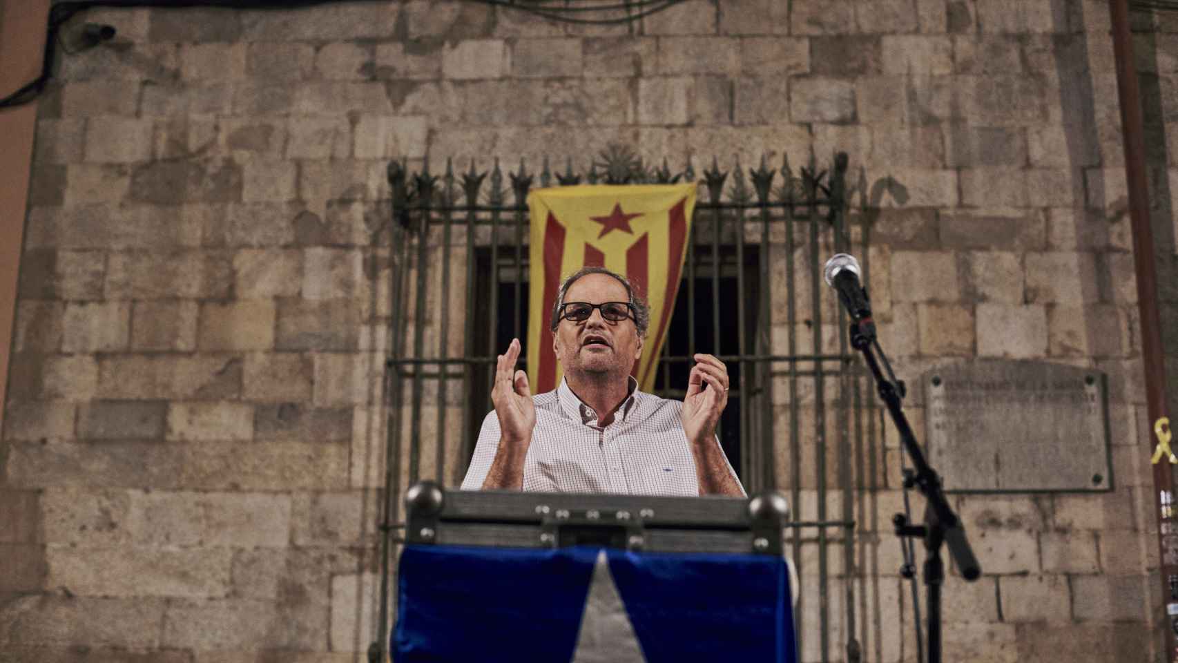 Quim Torra, invitado de Òmnium a presidir el acto en Girona.