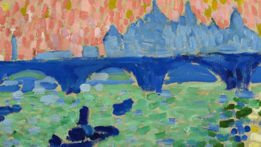 André Derain: detalle de 'El Puente de Waterloo', 1906. Museo Nacional Thyssen-Bornemisza