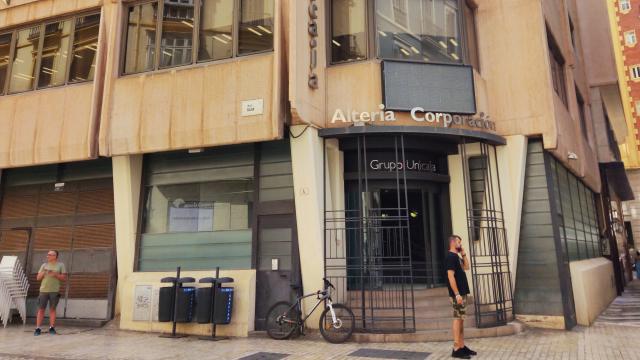 Imagen del edificio de oficinas situado en calle Bolsa, en Málaga.