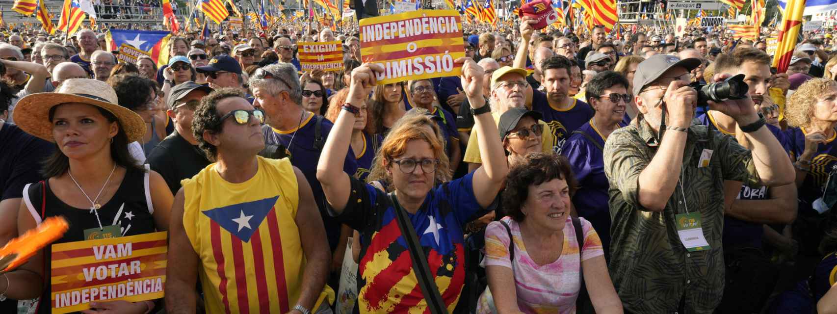 Celebración de la Diada 2023 en Barcelona
