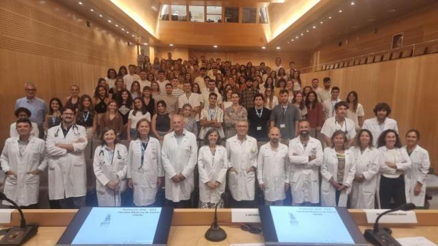 Estudiantes del último curso de Medicina