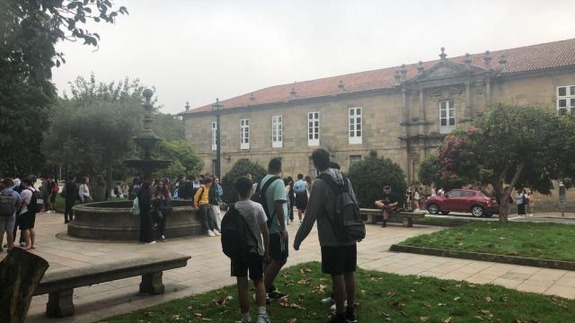 Comienzo del curso escolar en el IES Rosalía de Castro, de Santiago