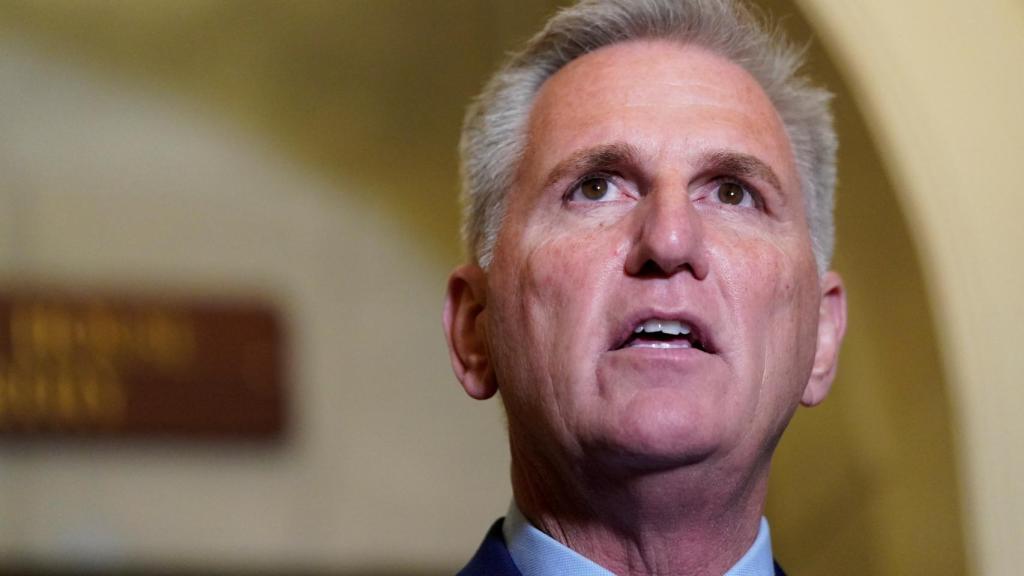 El presidente de la Cámara de Representantes de Estados Unidos, el republicano Kevin McCarthy, este martes en el Capitolio.