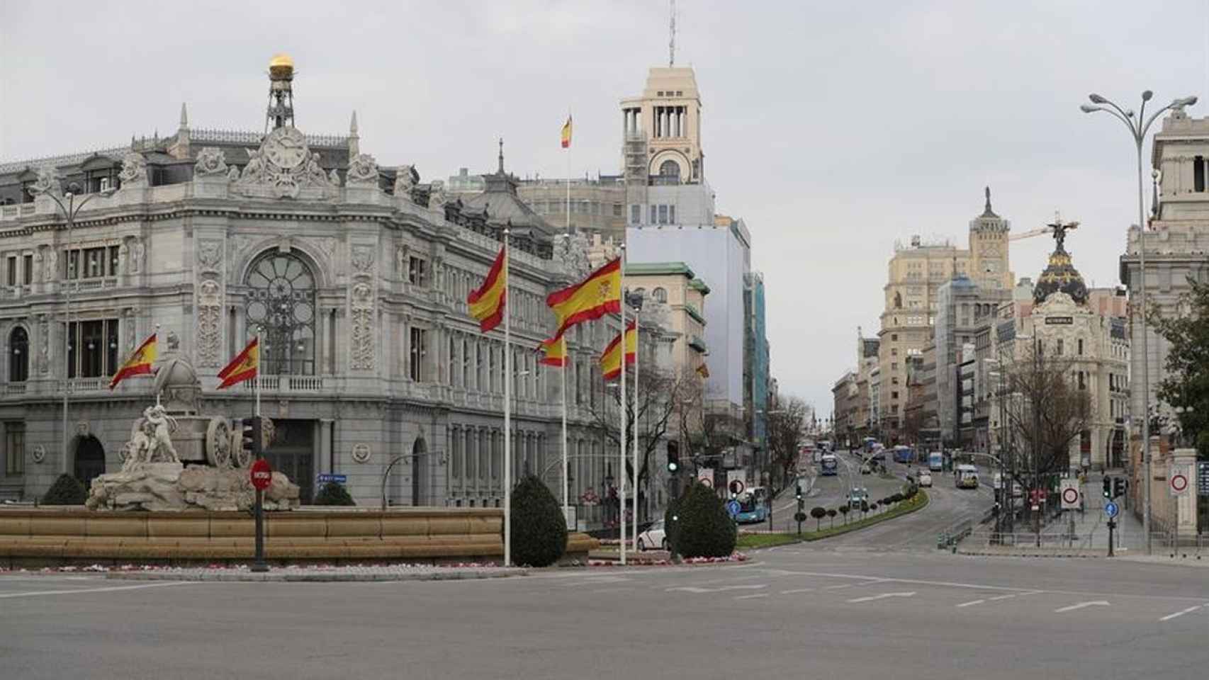 Imagen de Cibeles y la calle Alcalá.