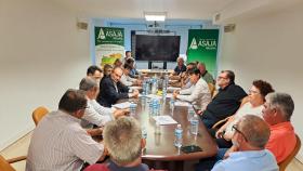 La reunión de este martes entre Asaja y los representantes de Agricultura de la Generalitat.