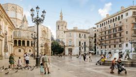 La Plaza de la Virgen de Valencia.