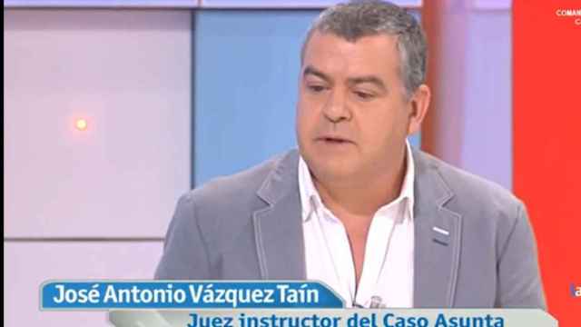 El juez Vázquez Taín, en una intervención televisiva./