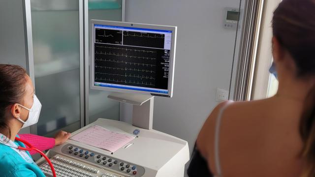 Una consulta de Cardiología en el Hospital Quirónsalud Marbella.