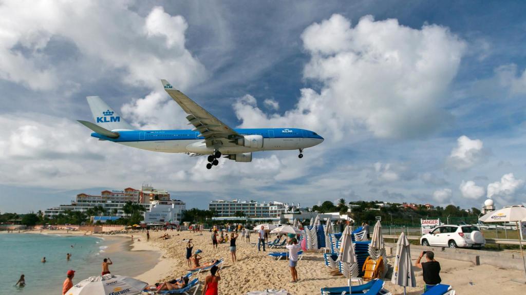 Aeropuerto Internacional Princesa Juliana en la Isla de San Martín