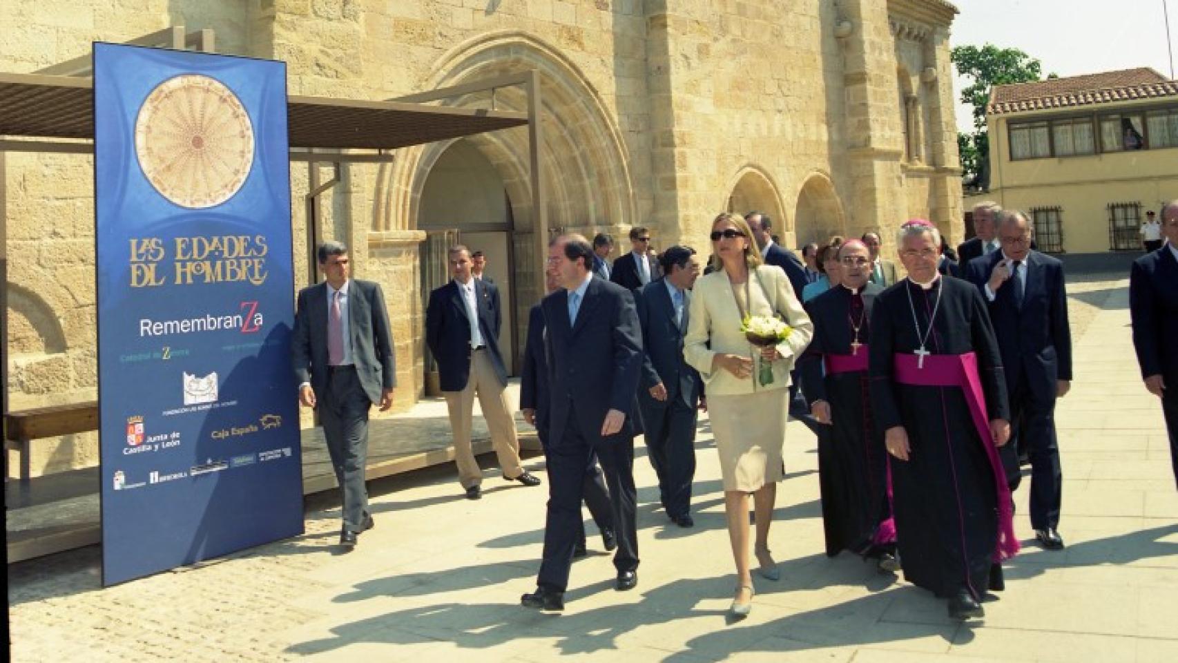 La infanta Cristina inauguró Las Edades del Hombre que se celebraron en Zamora en 2001