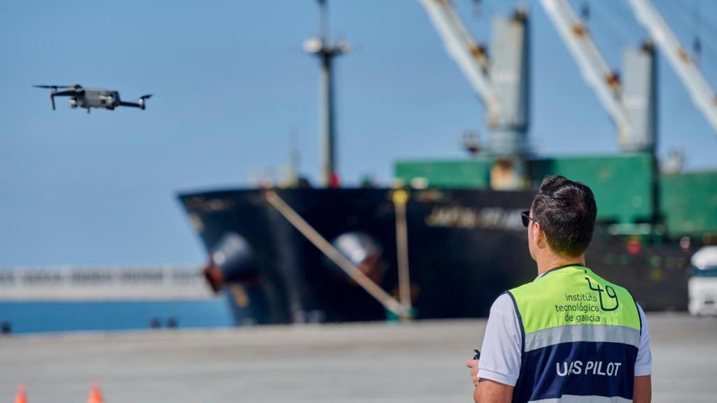 Campaña de vuelo con drones en el Puerto Exterior de A Coruña