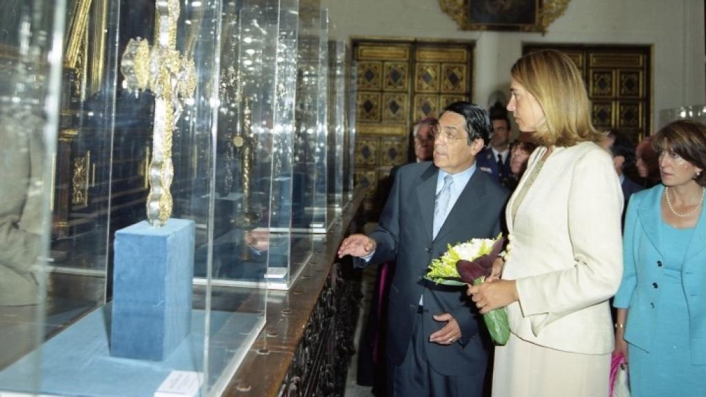 La infanta Cristina durante la inauguración de las primeras Edades del Hombre en Zamora, año 2001