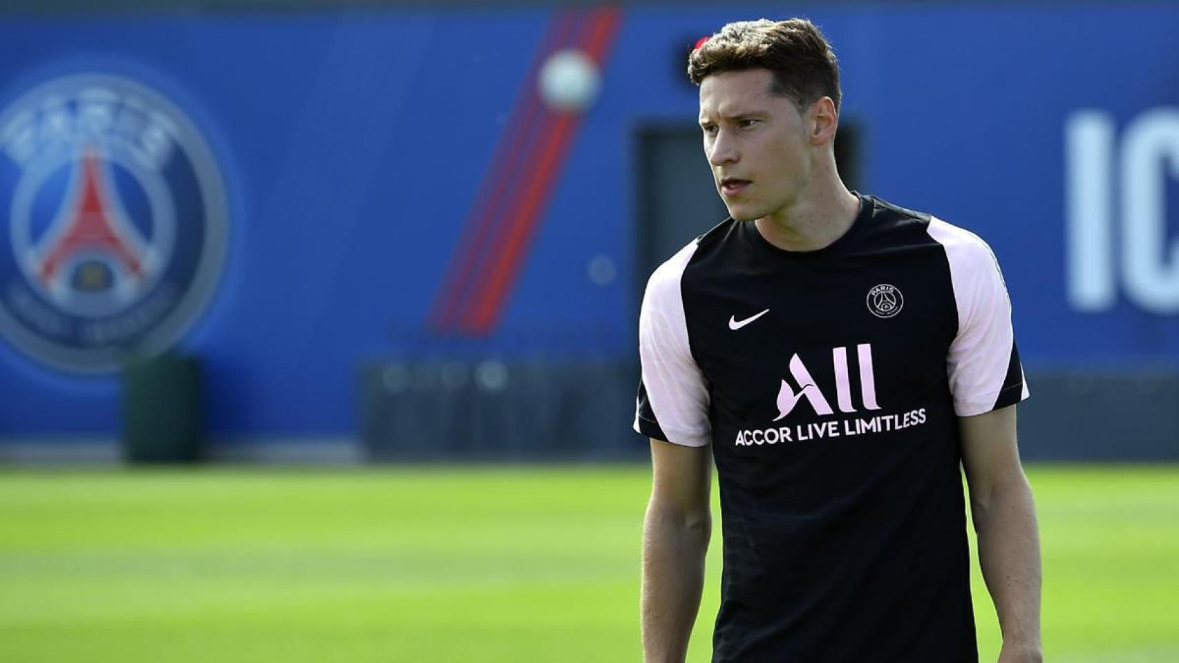 Julian Draxler, en un entrenamiento con el PSG.