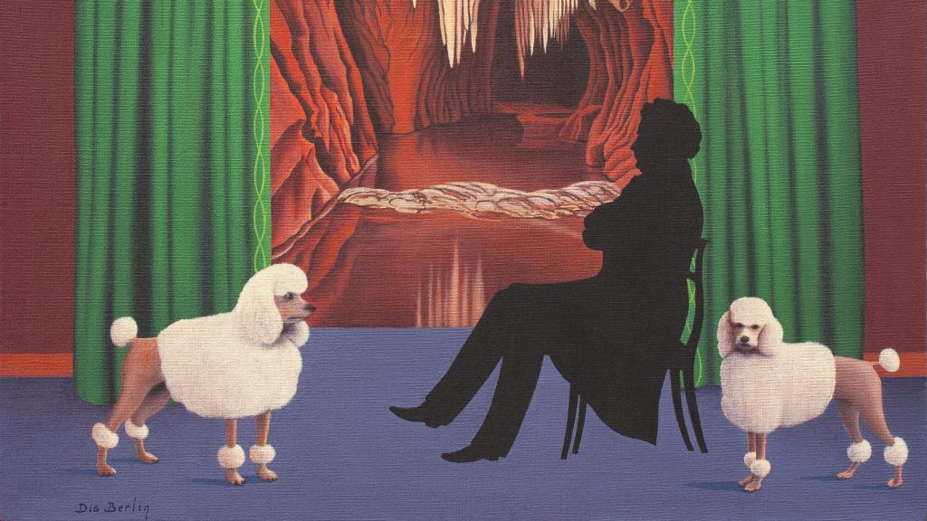 'El guardián de la cueva' (2019), de Dis Berlin. Óleo sobre lino, 57 x 55 cm