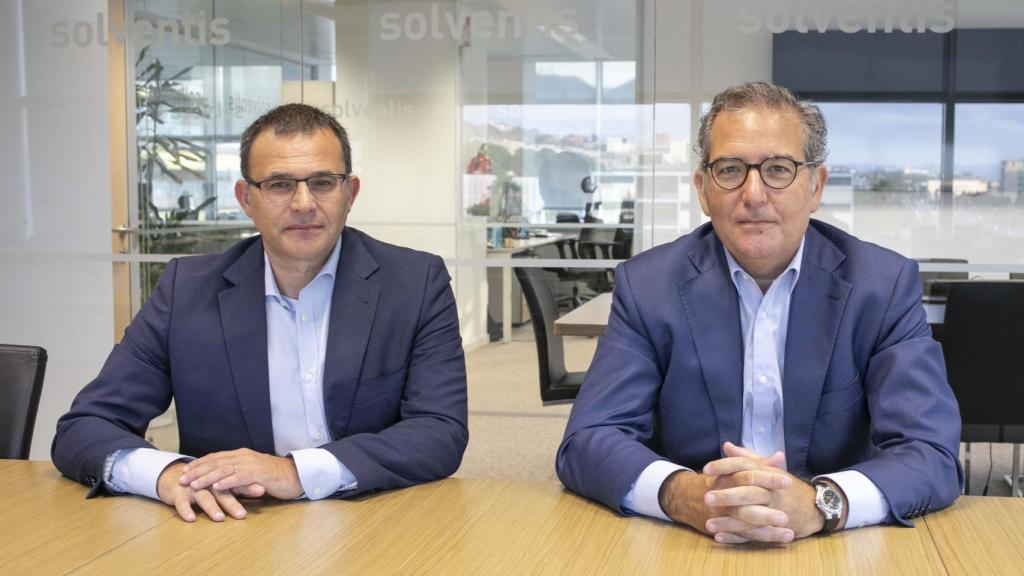 Juan Carlos Canudo, director general, y Toni Bosh, director de inversiones alternativas inmobiliarias de Solventis