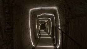 Túneles subterráneos de la fortaleza de O Castro, en Vigo.