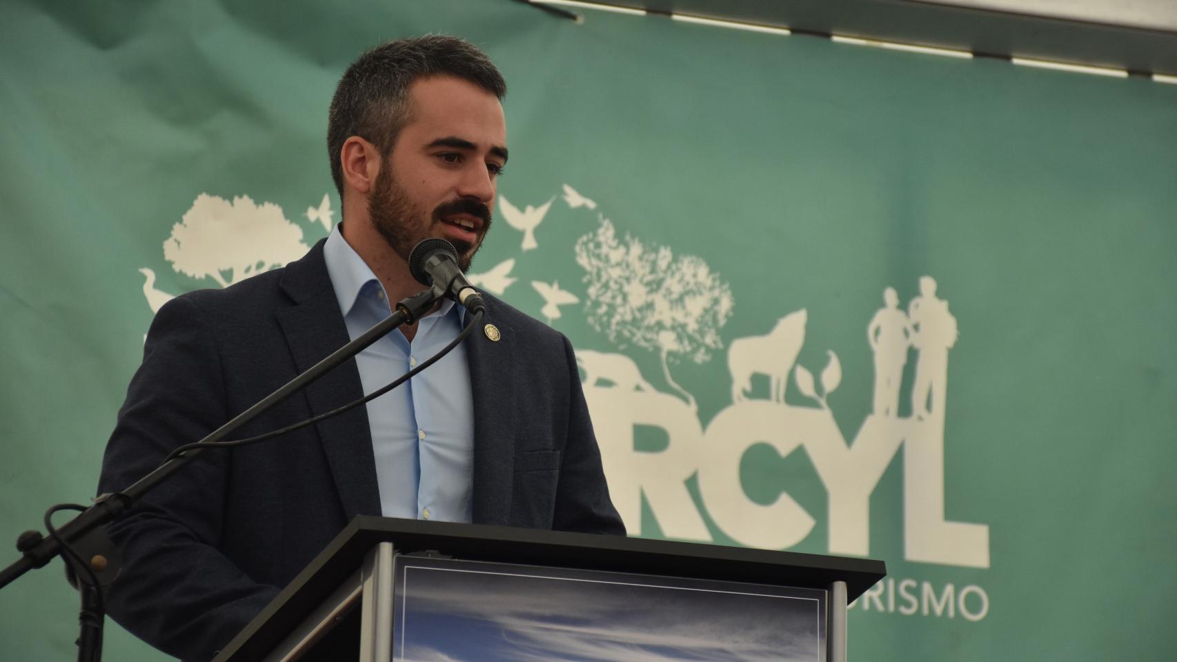 Jorge Ibáñez, alcalde de Cervera de Pisuerga, en la presentación de Naturcyl