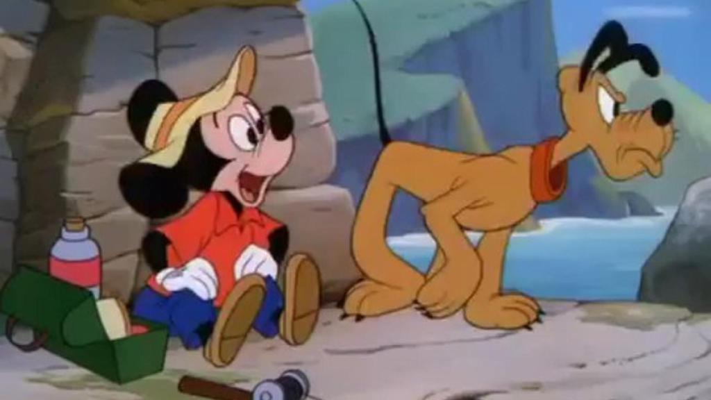 Mickey Mouse y Pluto en 'Las cosas sencillas' (1953)