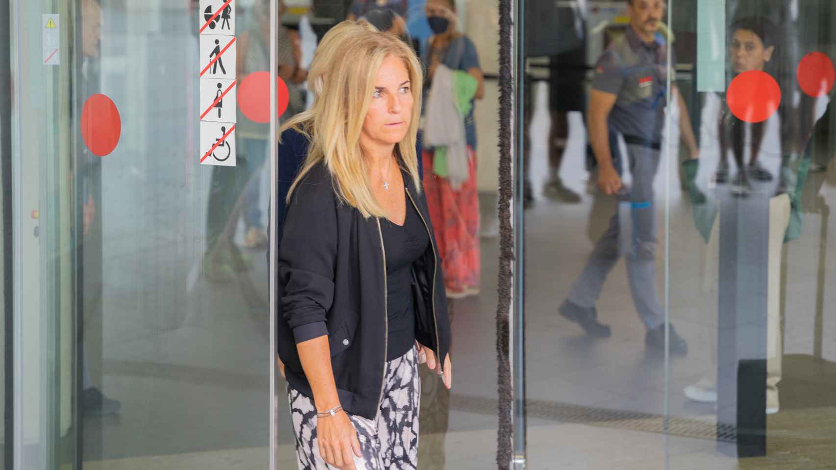 Arantxa Sánchez Vicario tras el quinto día de juicio.
